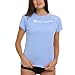 Champion Rash Guard for Women, Womens Rash Guard Short Sleeve Shirts, Rashguard Swim Shirt Women UPF 50+ SPF & UV Protection Light Blue
