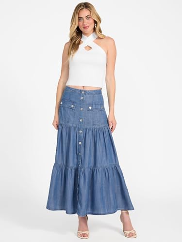 Eco Denim Maxi Skirt2