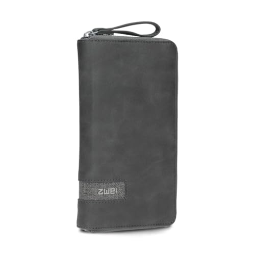 Grand portefeuille femme Zwei OW2 contre la perte de cartes avec zip intégral et jeton caddie
