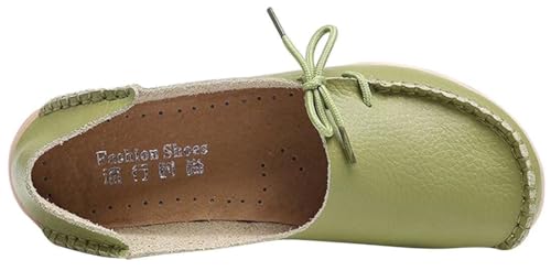 Image of Women's Leather Slipper Loafers Flat Shoes Slip-Ons