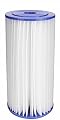 EcoPure EPW4P Pleated Whole Home Replacement Water Filter-Universal Fits Most Major Brand Systems, 1 Count (Pack of 1), White/Blue