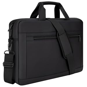 HEDUGO Laptop Bag Case 15.6 16 17 Inch Waterproof Computer Sleeve Messenger Bag with Adjustable Shoulder Strap Unisex Briefcase Carry Case for Work School Travel,Fit 15.6 to 17 Inch Laptops