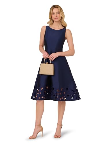 Adrianna Papell Women's Taffeta Cutwork Dress4
