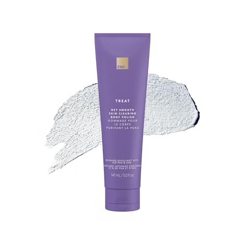European Wax Center Get Smooth Skin Clearing Body Polish- Refining Exfoliant with PHA Glycolic Acid & Lactic Acid AHA to Help Breakouts Ingrown Hairs & Razor Bumps with Granulate Pumice