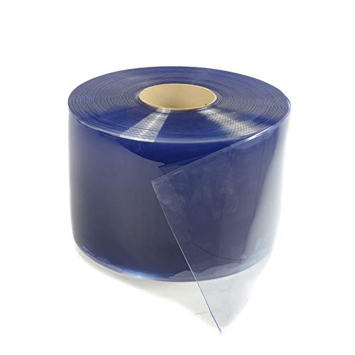 Rideau à lamelles en PVC transparent 300 x 3 mm (L = 50 m) - Rideau industriel - Rouleau de 50 m