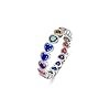 Chakra-Ring-925-Sterling-Silver-Heart-7-Colorful-Chakra-Rainbow-Ring-for-Women MBSUUH Chakra Ring 925 Sterling Silver Heart 7 Colorful Chakra Rainbow Ring for Women Girls