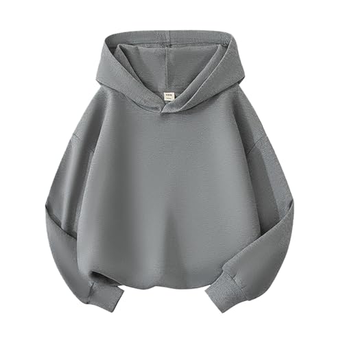 Youth Hoodie Sweatshirt Toddler Kids Baby Boys Girls Basic Hooded Pullover Sweatshirt Children's Solid Pullover