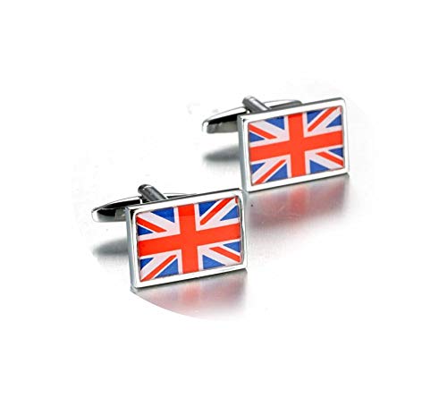 Mancuernillas KnBoB Bandera Británica Plata