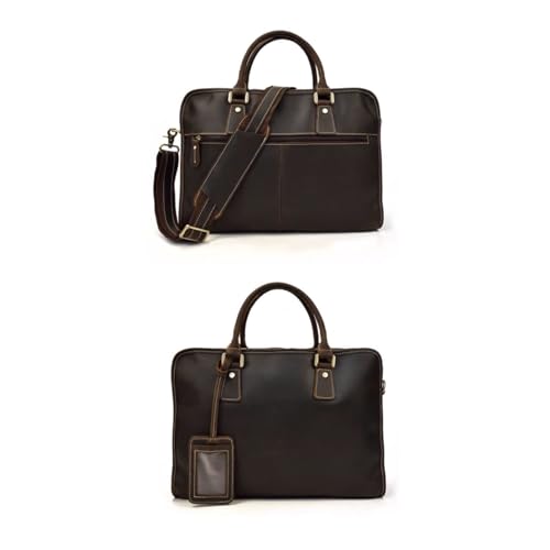 Bolso bandolera para hombre de cuero genuino que protege tu portátil 3