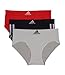 Produktbild adidas Nahtlose Damen-Slips, 3er-Pack, Schwarz/Mhg/Vivdred, S