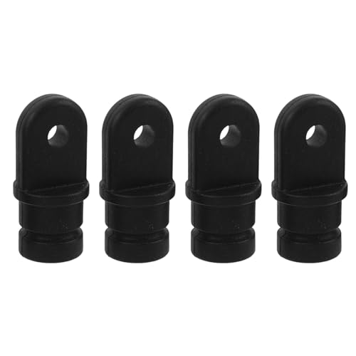 Tapas negras de nylon 7/8 pulgadas de alta resistencia para tubos de toldo bimini marino
