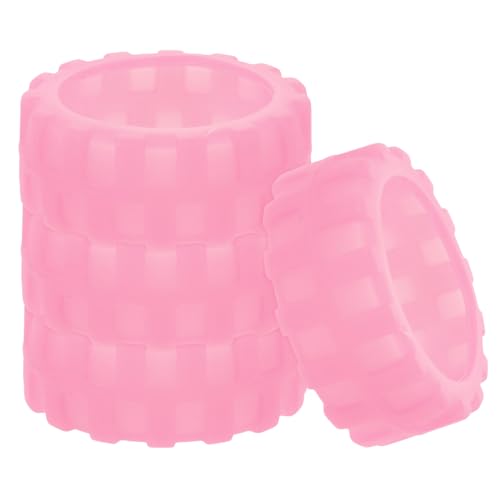 SAFIGLE 4pcs Mute Luggage Wheel Covers Silicone Suitcase Feet Protectors for Hardwood Floors Noise-reducing and Easy Installation