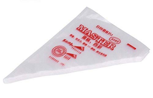Huhushop Icing Piping Bags Thick Food Grade Plastic Reusable Anti-Skid Pastry Fondant Cake Flower Decorating Bag Baking Tools(M)