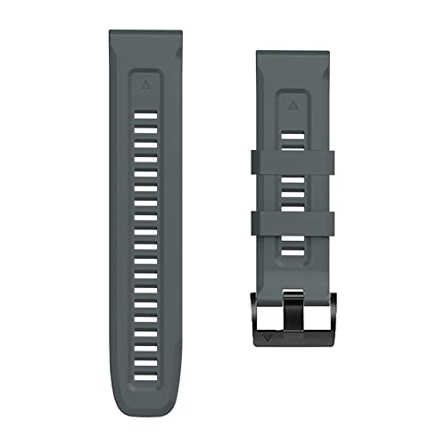Bracelet montre Garmin Fenix 7 6 Pro 5 Plus silicone 22mm gris