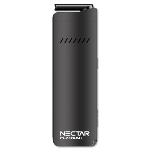 Nectar Platinum+ vaporizzatore per erbe ed estratti | 3 anni di garanzia | Tecnologia di riscaldamento 3D con batteria a 10 sessioni, controllo preciso della temperatura, guscio in alluminio