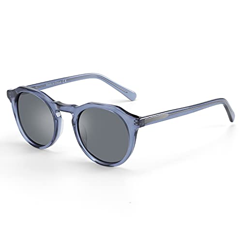 Runde Sonnenbrille Vintage Style - UV400 Schutz Mit Polarisationsgläsern