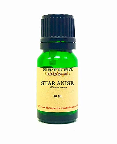 Natura Bona Pure Star Anise Essential Oil. 100% Natural, Undiluted, Therapeutic Grade. 10 Ml (.33 Oz). (Anise Star) #TOP24