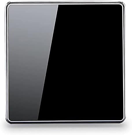 1/2/3/4 gang 2 way Grey Acrylic glass On/Off Switch 16A Large panel Standard Rocker Light Switch (3 gang 2 way)