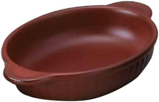 Set of 10 Gratin Dish, Iron Red Boat Shape Gratin, 9.3 x 5.8 x 1.7 inches (23.4 x 14.8 x 4.2 cm), Direct Fire, Western Tableware, Cafe, Restaurant, Coffee, Commercial Use, Hotel