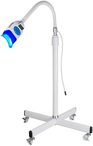 Pevor Dental Mobile Teeth Whitening Lamp Teeth Whitener 36W 10 LED Cold Light Lamp Bleaching Accelerator Oral Care LED Teeth Whitening Machine Floor Standing Type USA SHIPPING