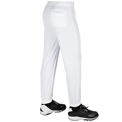 Champro Boys Pull-Up Baseball Performance Polyester Pull Up Pant, White, Xx-Small Us #TOP1