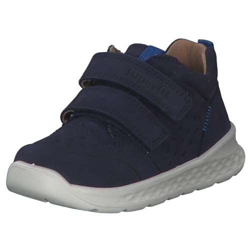 Superfit Baby Jungen RUSH Sneaker, (Blau/Orange 80), 23 EU