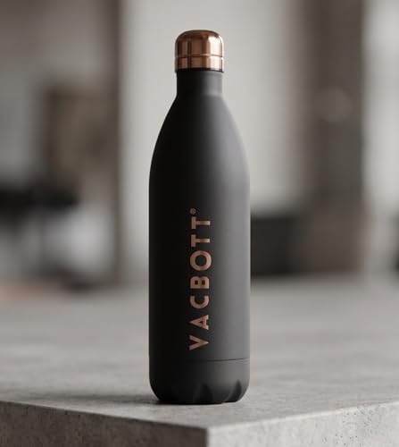 Image of Clay Craft Vacbott Stark Velvet Double Walled|18 Hours Hot and 24 Hours| Cold Water Bottle Vacuum Insulated Flask Bottle 1000 ml|2 Piece, Steel Water Bottles for School, Office, Home, Gym, Leakproof