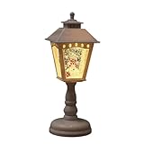 クリスマス led ランタン ライト ledライト 飾り 暖色 電池式 USB給電 光る 置物 装飾 卓上 レトロ デコレーション サンタさん 雪だるま スノードーム キラキラ ミニツリー 誕生日 贈り物 子供 男の子 女の子 Xmas (ホワイト)