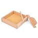 Wenhe Sandmalerei Montessori - Caja de arena para juguetes educativos seguros con...