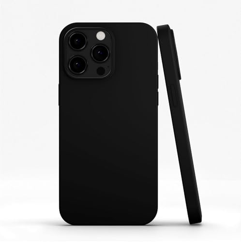 Coque shungite iPhone 16 noir en silicone liquide anti-rayonnement