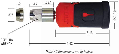 Bolt Lock 5922986 blocage de sécurité et antivol robuste pour roue de secours de SUV