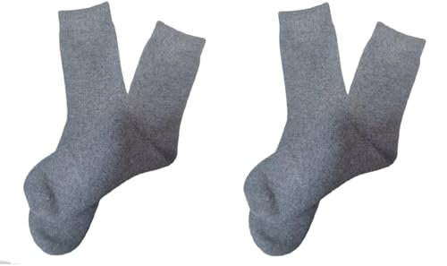 Image of Pure Cashmere Women Men Unisex Ankle Short Causal Thick Socks, Smooth Toes and Heel Sewed by Handwork