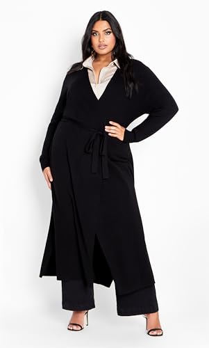 Image of City Chic Plus Size Cardigan - Goldie Longline