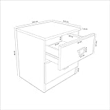 Zoom IMG-2 duehome kamik comodino melamina 40 Zoom IMG-2 duehome kamik comodino melamina 40