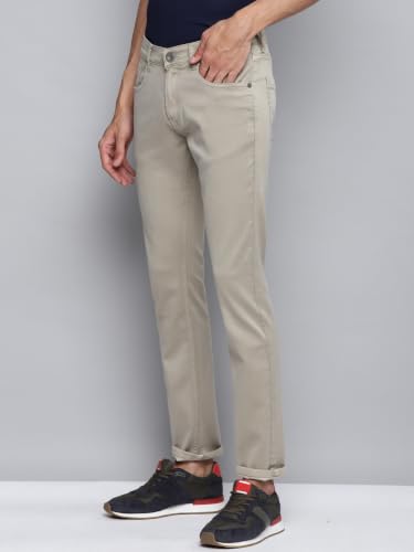 Image of Allen Cooper Skinny Low Rise Power Stretch Denim Chinos Type Jeans for Men