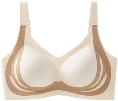 Womens Push Up Support Plus Size Ladies Non Wired Bra T Shirt Bra Comfort Seamless Workout
