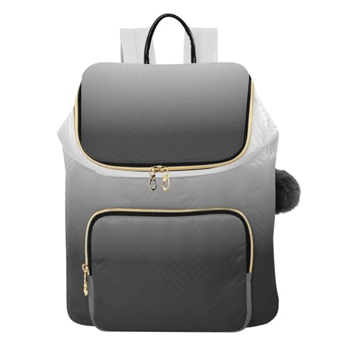 Sac à dos femme anti-vol dégradé noir et blanc pour sécuriser vos affaires