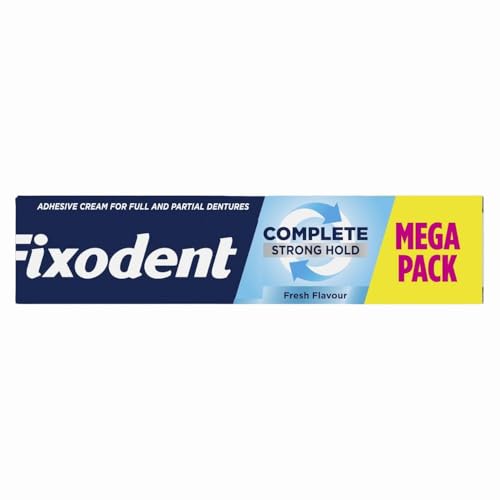 Fixodent Complete Strong Hold Denture Adhesive Cream Fresh Flavour 70g x 1 – for Full & Partials, All-Day Seal & Comfort with Welari Thank You Card | (1 Pack)