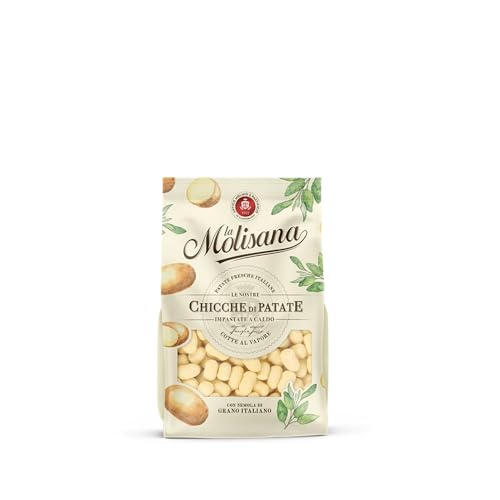 La Molisana, Chicche di Patate Fresche con Semola di Grano Italiano - Impastate a Caldo e Cotte al Vapore - Confezione da 500 g