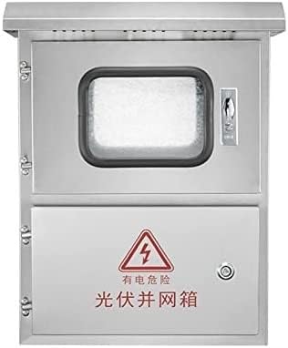 Weatherproof 304 Stainless Steel Electrical Junction Box, IP65 Outdoor Project Enclosure, Surface Mounted PV Distribution Box, Durable Waterproof Container, L60*W18*H80CM