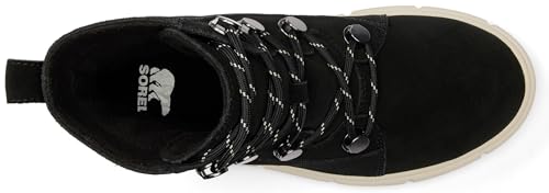 Sorel Damen Explorer III Joan WP Schneestiefel, Black, Chalk, 39 EU