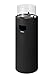 Enders Terrassenfeuer NOVA LED L BLACK, Gas Terrassenfeuer mit Ambientebeleuchtungen, ECO GREEN Brenner-Technologie und exzellentem Design, H102cm Ø 62cm, Schwarz #5601