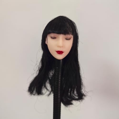 Tête 1/6 femme yeux clos résout le manque d'expression de vos figurines 12" - 6