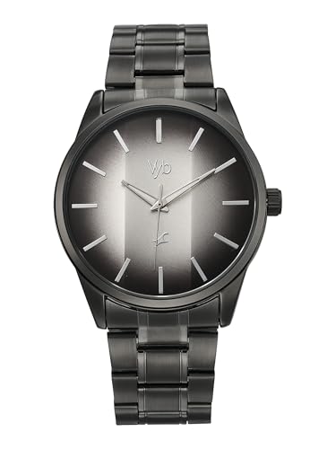 Image of Fastrack Vyb Drift with Quartz Analog Grey Dial Grey Stainless Steel Strap Watch for Men - FV30041QM02W