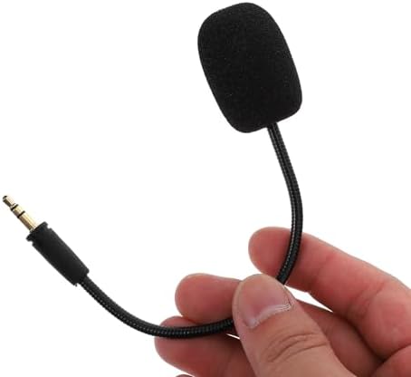 LABRIMP 2 adet Kablolu Oyun Kulaklığı Mikrofonu, Canlı Performans İçin Kablolu Kablosuz Oyun Kulaklığı Mikrofon Eklentisi 3,5 mm 8x1,4" - Görsel 5