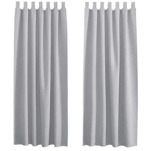 PONY DANCE Thermal Window Curtains, Decoration Double Curtains Draperies Light Insulation Anti Cold Heat Blackout Panels