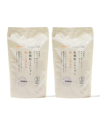 トレテス 乾燥 粒こんにゃく 粒こんきらり 5合分 (65g×5入) X2袋セット (無農薬 栽培) (低カロリー 低糖質 ヘルシー 食材)のサムネイル