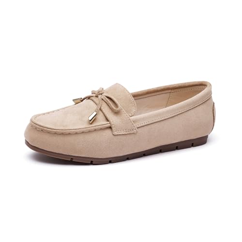 Image of Vespiero Loafers for Women Slip On Flats Comfortable Business Dressy Casual Non Slip Work Walking Office Loafers Shoes