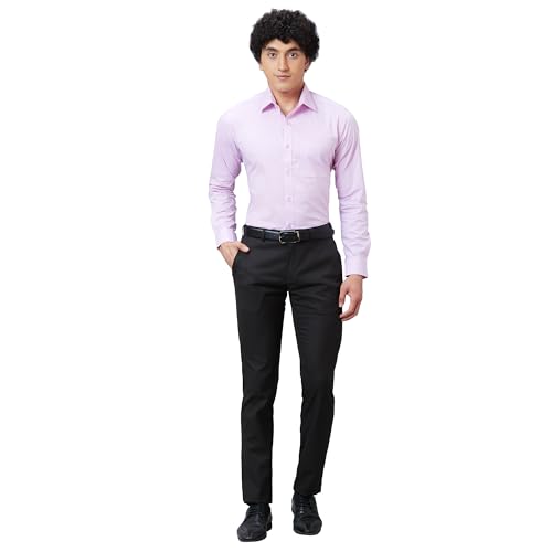 Image of Raymond Slim Fit Self Design Dark Maroon Shirt