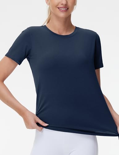 THE GYM PEOPLE Women's Workout Short Sleeve Breathable T-Shirts Athletic Yoga Tee Tops4